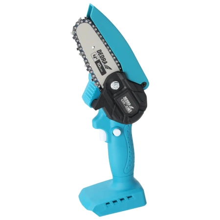 Mini piła łańcuchowa akumulatorowa, mini piła do gałęzi DEDRA SAS+ALL DED6984 18V, prowadnica 4"
