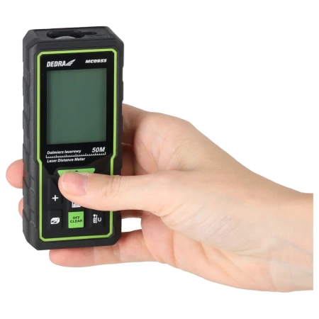 Dalmierz laserowy 50m DEDRA MC0933, dalmierz laserowy do domu