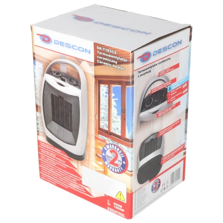 Termowentylator ceramiczny z oscylacją DESCON DA-T182CS 1800W