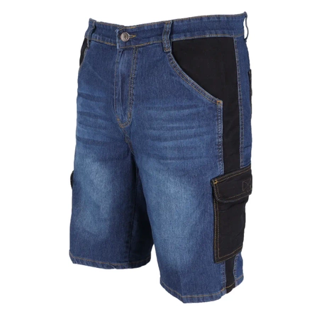 Szorty jeans'owe, krótkie dżinsy robocze, szorty z denimu DEDRA BH45ST-M gramatura 280g/m2, rozmiar M