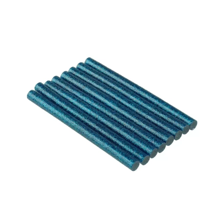 Klej topliwy uniwersalny DEDRA DED7577 niebieski brokat, 8szt., 8x100mm