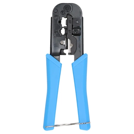 Zaciskarka do złączy modularnych, szczypce elektrotechniczne, DEDRA 1268 RJ45, RJ12, RJ11, 4P4C, 4P2C