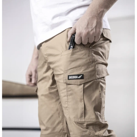 Spodnie bojówki ripstop spandex LD/54, gramatura 220g/m², DEDRA BH32SP-LD