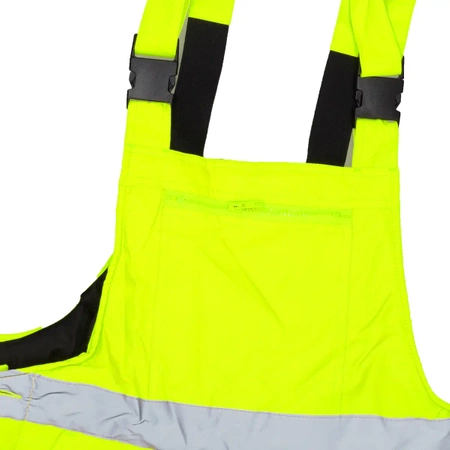 Spodnie ocieplane ogrodniczki DEDRA BH80SO1-XXXL rozmiar XXXL, żółte