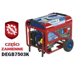 Części zamienne do agregatu prądotwórczego DEDRA DEGB7503K