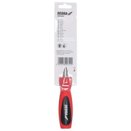 Dłuto do drewna, stolarskie DEDRA 06C036 18mm, stal CrV, dwumateriałowy uchwyt