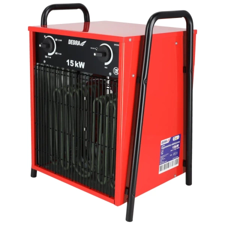 Nagrzewnica elektryczna 15kW, kwadratowa, czerwona DEDRA DED9925