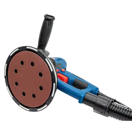 Szlifierka ręczna do gipsu LED DEDRA DED7764 750W, tarcza 180mm, do gładzi gipsowej, z odsysaniem