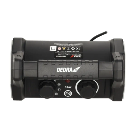 Nagrzewnica elektryczna PTC 3,0kW DEDRA DED9931C4, 7/2000/3000W, 322 m³/h, ceramiczna grzałka