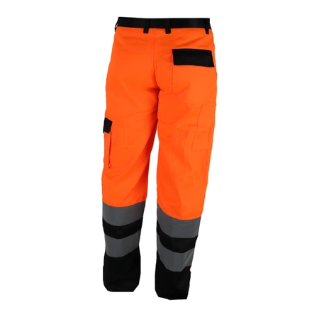 Spodnie ochronne DEDRA BH81SP2-XXL  odblaskowe rozmiar XXL, pomarańczowe