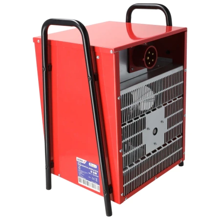 Nagrzewnica elektryczna 9kW, 400V, kwadratowa, czerwona DEDRA DED9924