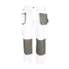 Spodnie ochronne DEDRA BH4SP-S S/48, białe, White line 190g/m2