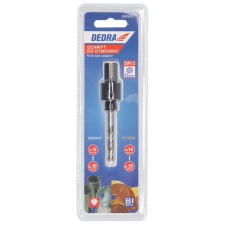 Uchwyt do otwornic DEDRA 08W001 śr.14-30mm SW13