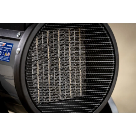 Nagrzewnica elektryczna PTC 3,0kW, okrągła czarna DEDRA DED9931C2 ceramiczny element grzejny