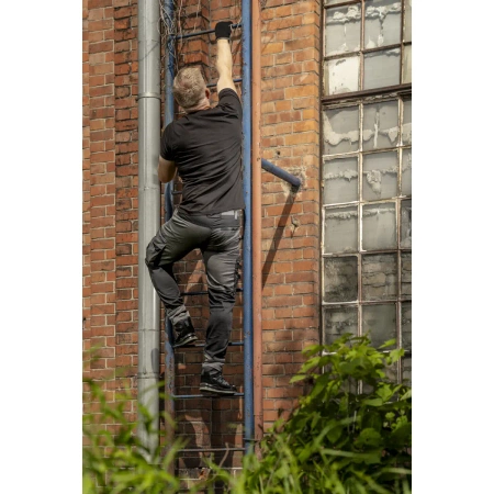 Spodnie robocze z elastanem, rozciągliwe DEDRA BH54SP-XXL, rozm. XXL/58, 240g/m², szare