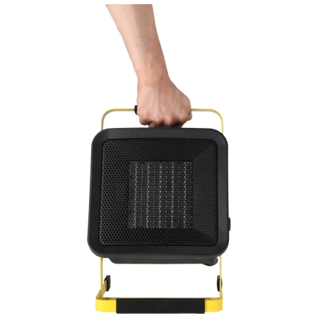 Nagrzewnica elektryczna PTC 3,0kW, kwadratowa, czarna, stojak DEDRA DED9931C3 ceramiczny element grzejny