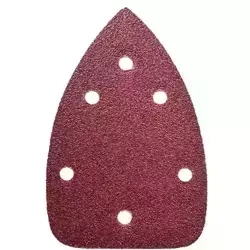 Papier ścierny do szlifierki delta DEDRA DED79411 gr. 60, 140x140x80mm, mocowane na rzep, 5szt