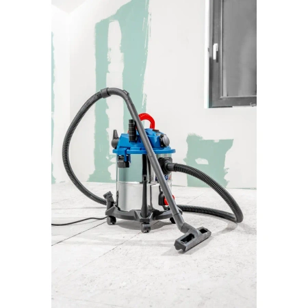 Odkurzacz do pracy na mokro i sucho DEDRA DED6597, 1600W, 5w1 - gips/popiół/sucho/mokro/dmuchawa, otrząsanie filtra