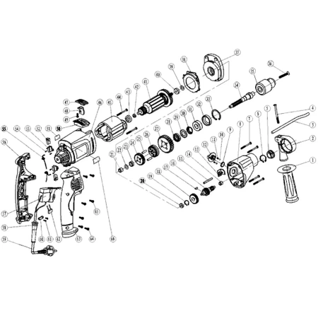 Części zamienne do wiertarki udarowej DEDRA DED7963