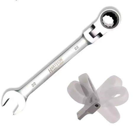 Klucz płasko-oczkowy z grzechotką DEDRA 14GP48 14mm CrV, z przegubem