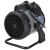 Nagrzewnica elektryczna PTC 3,0kW, okrągła czarna DEDRA DED9931C2 ceramiczny element grzejny