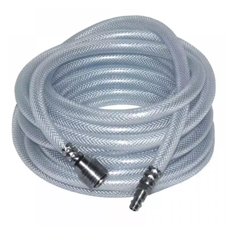 Wąż do sprężonego powietrza PANSAM A535105 15m, zbrojony PVC 9,5x15mm szybkozłączki, odporny na załamania