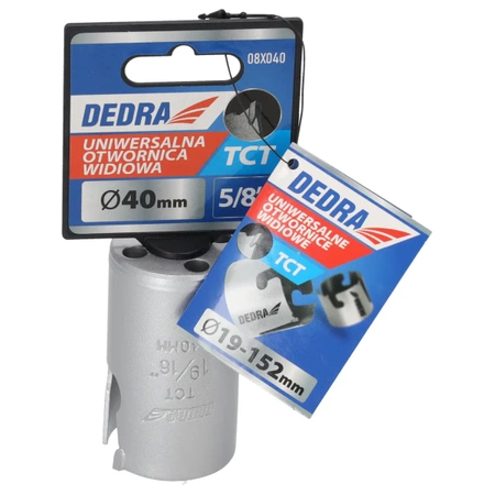 Otwornica uniwersalna TCT  DEDRA 08X040 40mm 5/8''