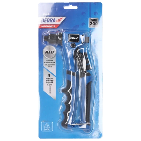 Nitownica kompaktowa do nitów aluminiowych DEDRA 11Y005 długość 200mm