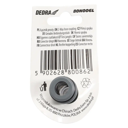 Łącznik prosty 1/2", luzem GARDEN DEDRA 80N006L
