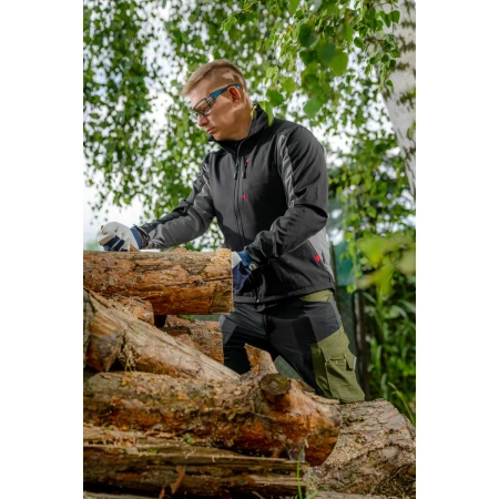 Kurtka softshell DEDRA BH6KS-XL rozmiar XL, 96% poliester + 4% elastan