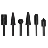 Frezy trzpieniowe do metalu i drewna, DEDRA 07F501 6szt zestaw, trzpień 6mm, HCS