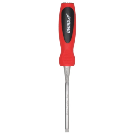 Dłuto do drewna, stolarskie DEDRA 06C031 8mm, stal CrV, dwumateriałowy uchwyt