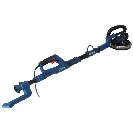 Szlifierka wysięgnikowa do gipsu z przekładnią, żyrafa, turbo DEDRA DED7766 750W, 225mm, LED, do gładzi, walizka