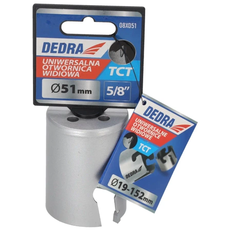 Otwornica uniwersalna TCT  DEDRA 08X051 51mm 5/8''