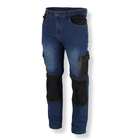 Spodnie jeans, dżinsy robocze, spodnie z denimu DEDRA BH45SP-LD gramatura 280g/m2, rozmiar LD