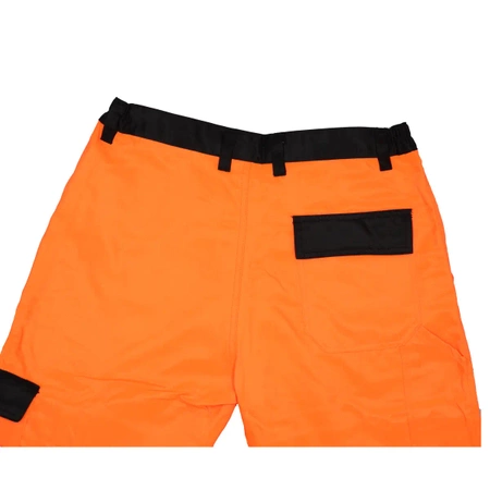 Spodnie ochronne DEDRA BH81SP2-XL  odblaskowe rozmiar XL, pomarańczowe