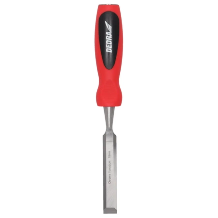 Dłuto do drewna, stolarskie DEDRA 06C036 18mm, stal CrV, dwumateriałowy uchwyt