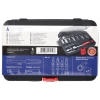 Klucze kątowe z grzechotką, Hillen&Mohr 17L5001, 6-19mm, CrV, 20szt, wymienne głowice 