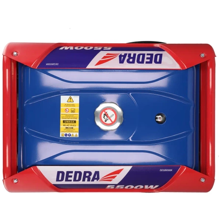 Agregat prądotwórczy, generator DEDRA DEGB6500K moc max. 5,5kW, moc 5kW, miedziane uzwojenie silnika