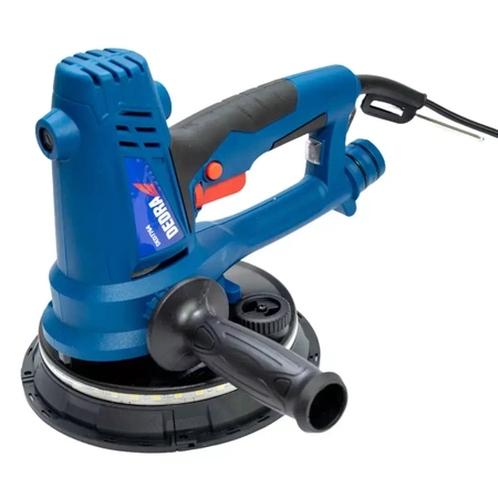 Szlifierka ręczna do gipsu LED DEDRA DED7764 750W, tarcza 180mm, do gładzi gipsowej, z odsysaniem