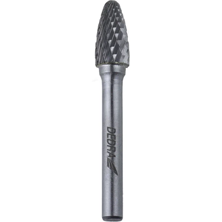Frez trzpieniowy płomieniowy DEDRA 07F670 H8x20mm, trzpień 6mm