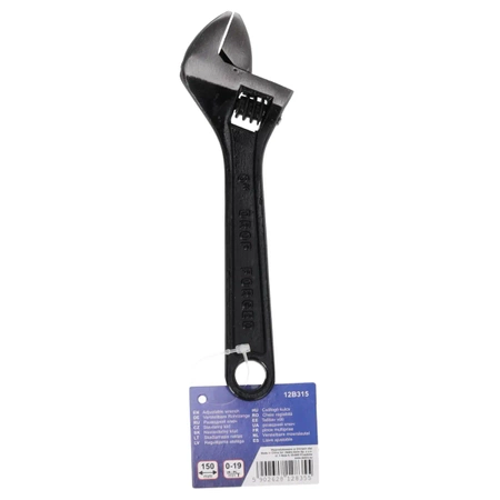 Klucz nastawny krótki, klucz francuski, szwed DEDRA 12B315 150mm, 0-19mm