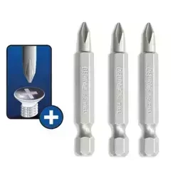 Końcówki wkrętakowe, bity DEDRA 18A06PH21-03 Phillips PH2x50mm, 3szt blister