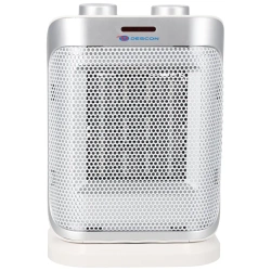 Termowentylator ceramiczny z oscylacją biało-srebrny DESCON DA-T184CS 1500W