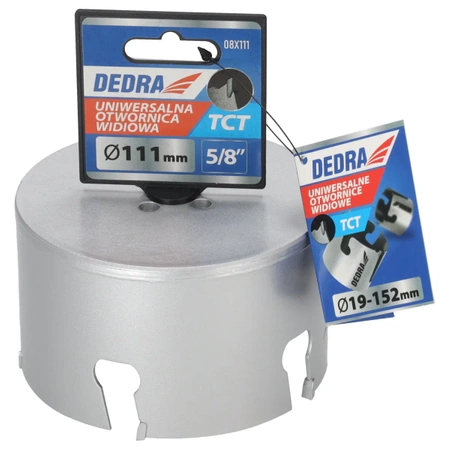 Otwornica uniwersalna TCT  DEDRA 08X111 111mm 5/8''
