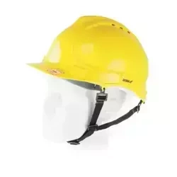 Kask ochronny DEDRA BH1086 niebieski, 4-punktowy pasek podbródkowy