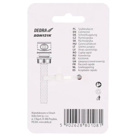Szybkozłącze 3/4" SOFT, karta GARDEN DEDRA 80N121K