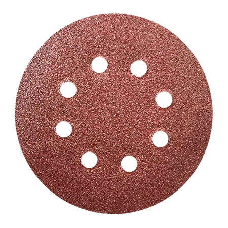 Tarczka, krążek ścierny do szlifierki oscylacyjnej DEDRA DED79474 125mm, gr.120, rzep, 5szt. do DED7062, DED7947