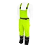 Spodnie ocieplane ogrodniczki DEDRA BH80SO1-XL rozmiar XL, żółte