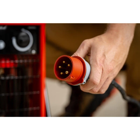 Nagrzewnica elektryczna 5kW, 400V, kwadratowa, czerwona DEDRA DED9922